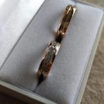 Fedi bicolore con diamanti