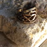 Fascione in oro martellato